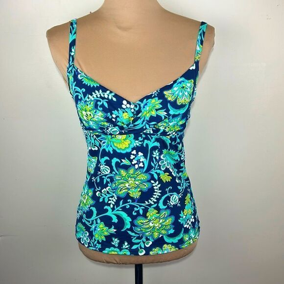 Lands End tankini swimsuit top size 2 - Picture 1 of 10